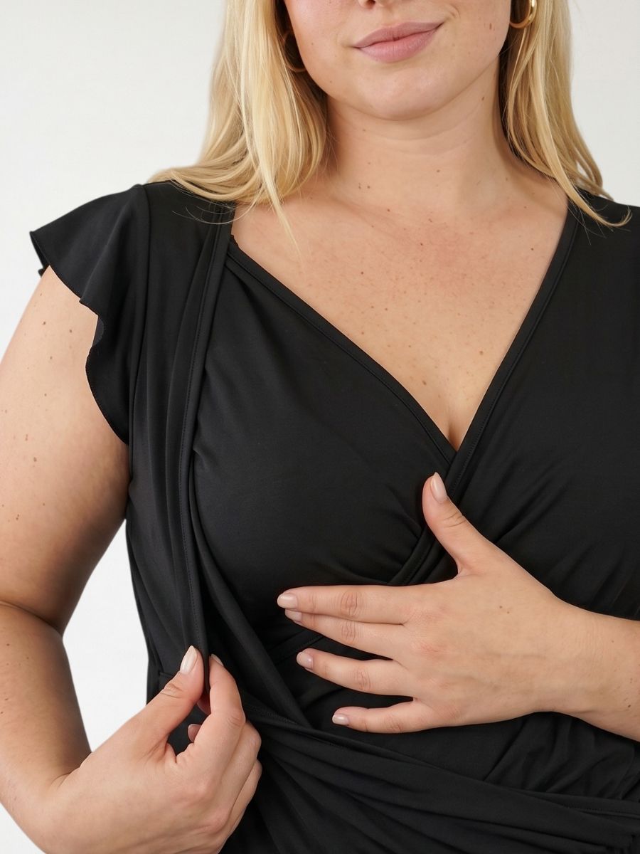 Traje de baño entero con volantes Aura Wear