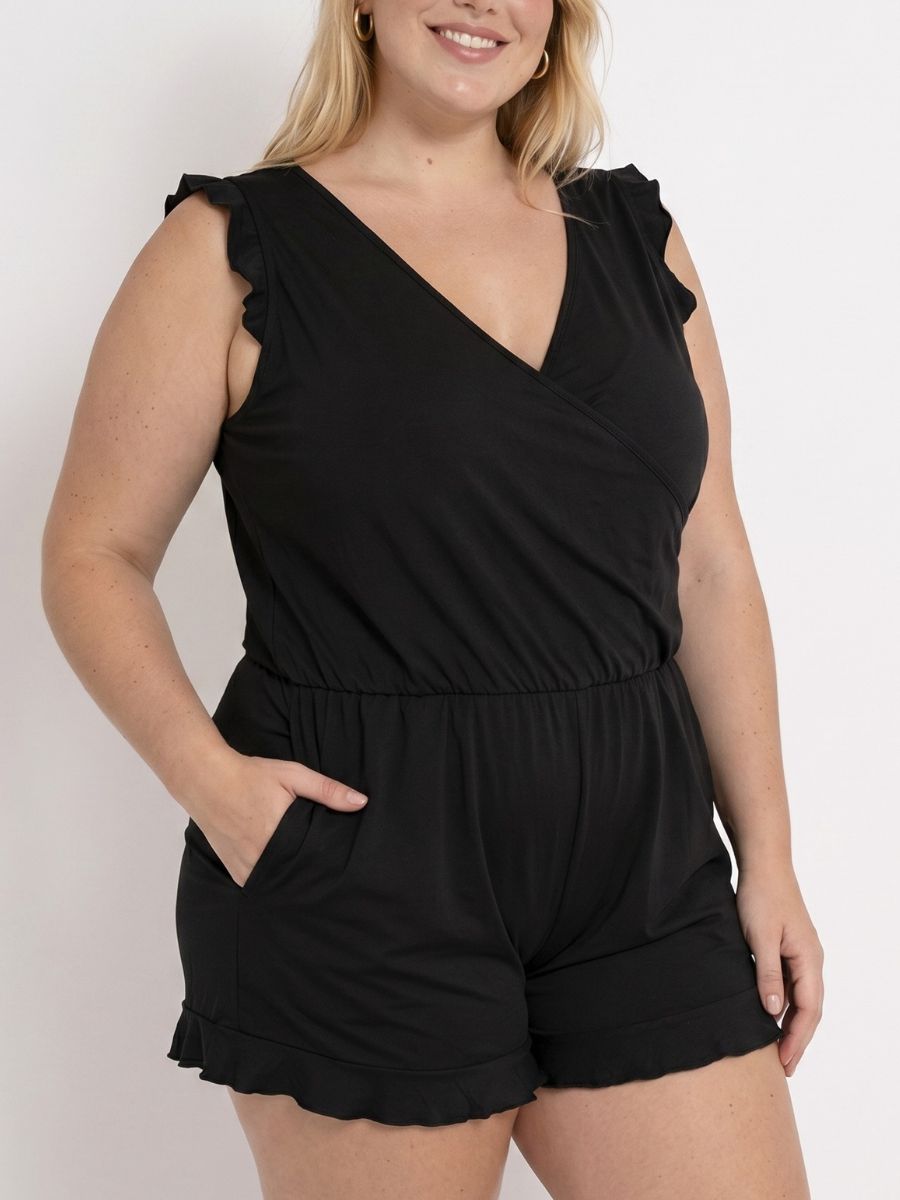 Traje de baño entero con volantes Aura Wear
