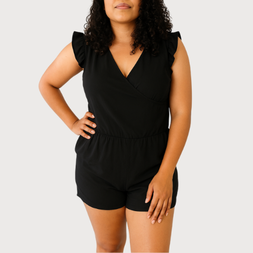 Traje de baño entero con volantes Aura Wear